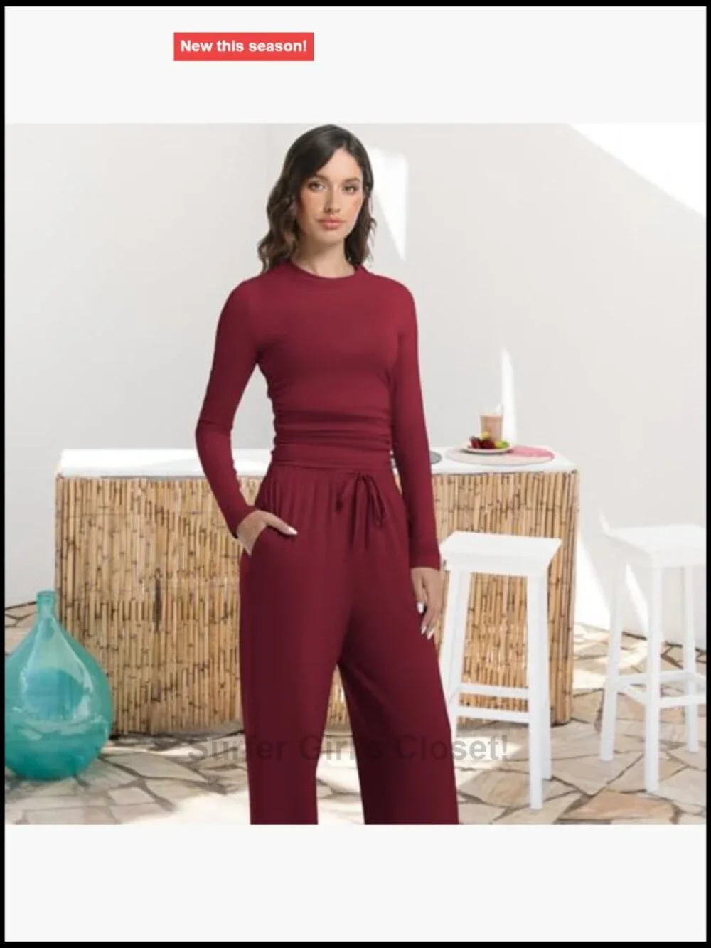 2 Piece Lounge Sets for Women Long Sleeve Wide Leg Tracksuit Matching